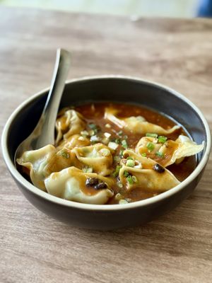 Sichuan dumplings   at Green Dining in Hua Hin