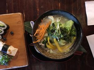 vegetable ramen  at Hitoe Sushi in Vancouver