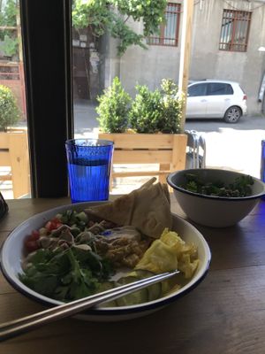   at Hummus Kimchi in Yerevan