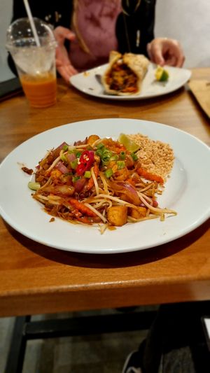 Kambuja's Pad Krapow with Crispy Tofu at Stockport Produce Hall in Manchester