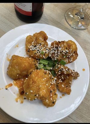 Crispy cauliflower   at Stockport Produce Hall in Manchester