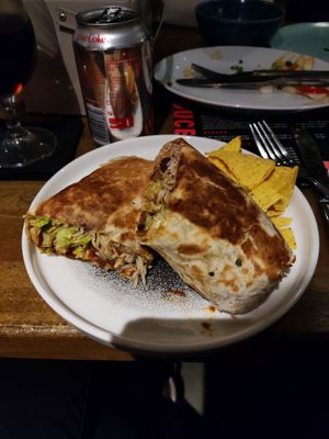 Burrito at Stockport Produce Hall in Manchester