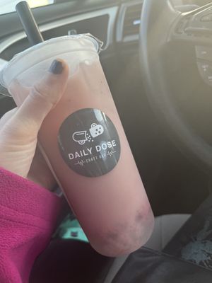 OMW to the beach with crystal boba   at Daily Dose Craft Bar in Jacksonville