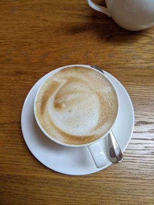 Oat cappuccino at The Woodspeen in Newbury