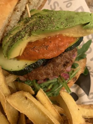 Hamburguesa vegana  at Burguerbeer in Valencia