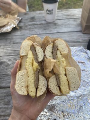   at Pete's Bagels in St Petersburg