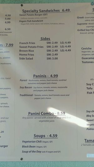 menu (2 of 6) at Vegetarian Express in Chicago