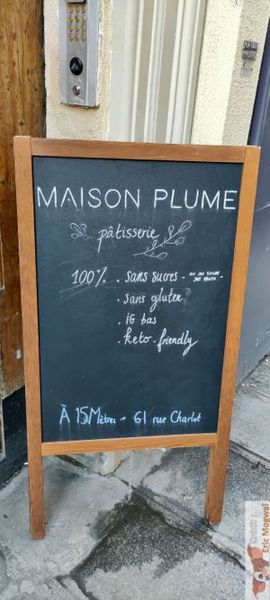 Concept : gluten-free, sugar-free, low glycemic index, keto-friendly at Maison Plume in Paris