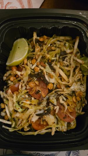 Tea leaf salad at Mana Thai Comfort Food in Longmont