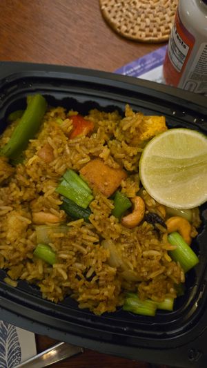 Pineapple fried rice at Mana Thai Comfort Food in Longmont