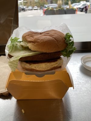 Crispy Chickn sandwich  at PLNT Burger in Boston