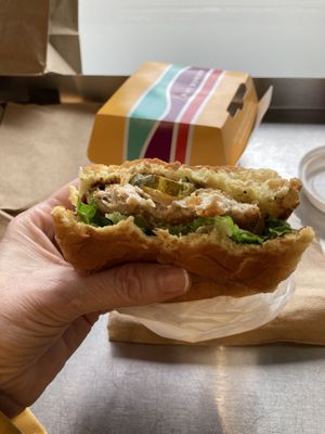 A few bites in    at PLNT Burger in Boston