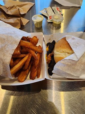 Fries were very crispy! at PLNT Burger in Boston