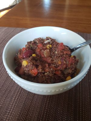 Yummy! (I served it over rice) at Blendabowl Cafe in Pasadena