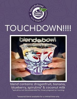 Fall/winter Seasonal blend- at Blendabowl Cafe in Pasadena