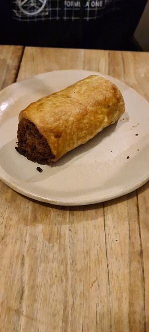 Sausage roll at Beaten by a Whisker in London