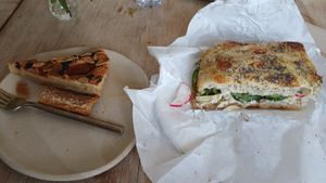 A tasty sandwich and a mediocre frangipane at Beaten by a Whisker in London