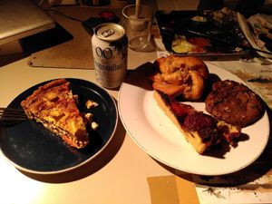 Quiche (taken away) at Beaten by a Whisker in London