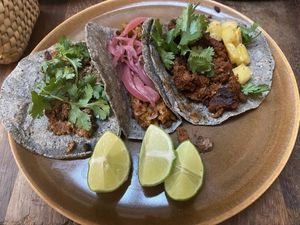 Vegan Tacos - the mix   at Pali Pali Alameda in Mexico City