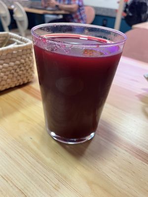 Beetroot/Berries juice  at Pali Pali Alameda in Mexico City