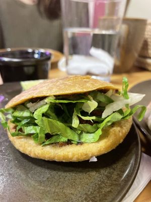 Gorditas chicharrón   at Pali Pali Alameda in Mexico City