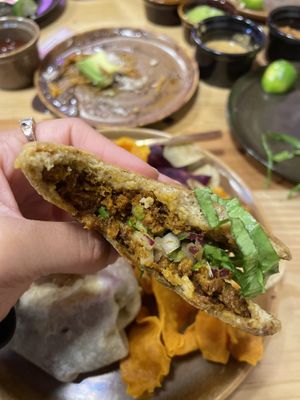 Gordita chicharrón   at Pali Pali Alameda in Mexico City