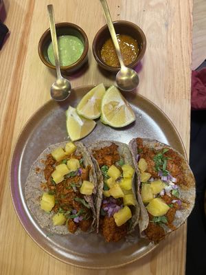 Tacos 🌮 de Pastor for 125 pesos!  at Pali Pali Alameda in Mexico City