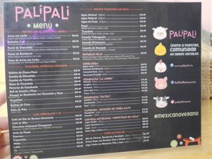 Menu 1/2024 at Pali Pali Alameda in Mexico City