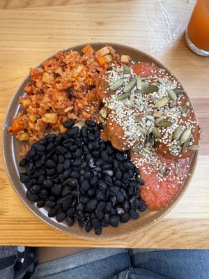 My order - albóndigas de 7 semillas  at Pali Pali Alameda in Mexico City