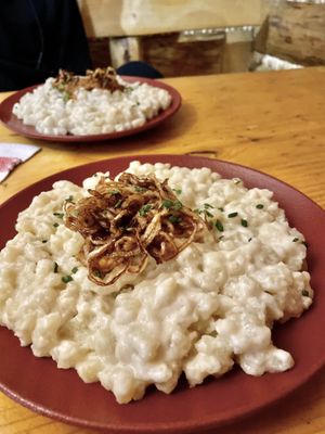 Vegan bryndzové halušky  at Koliba u sv. Krištofa in Banska Bystrica