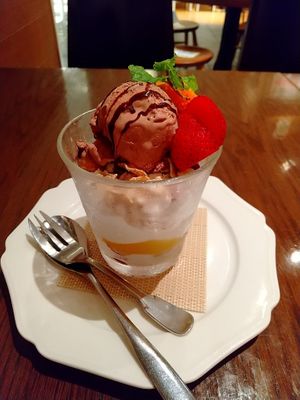 T's chocolate parfait at T's Restaurant in Tokyo