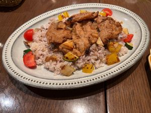 Rice plate #Veganuary at T's Restaurant in Tokyo