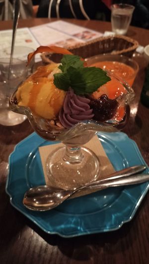 Halloween parfait at T's Restaurant in Tokyo