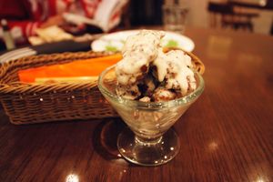 Mayonnaise soy nuggets at T's Restaurant in Tokyo