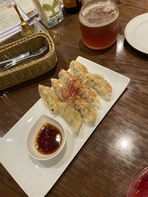 Gyoza  at T's Restaurant in Tokyo