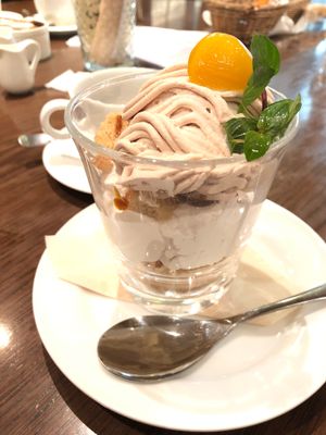 Mont Blanc parfait at T's Restaurant in Tokyo