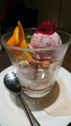 fruit parfait at T's Restaurant in Tokyo