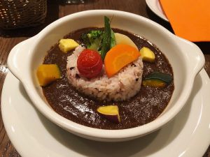 Veggie curry at T's Restaurant in Tokyo