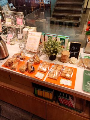 Shop section selling biscuits at T's Restaurant in Tokyo