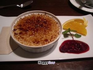 Crème brûlée (vegan). at T's Restaurant in Tokyo