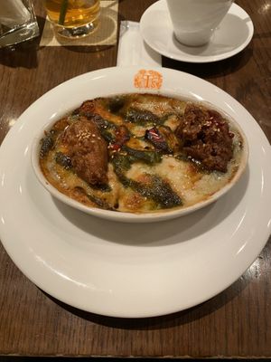 Paella with extra chicken at T's Restaurant in Tokyo