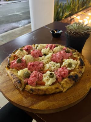 Coralina pizza   at Coral Vegan Pizza in Playa Del Carmen