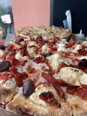   at Coral Vegan Pizza in Playa Del Carmen