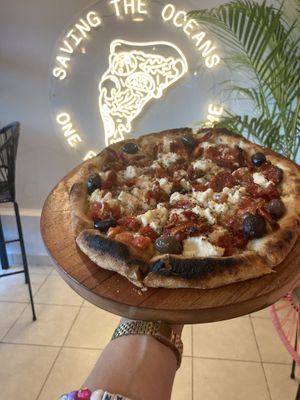   at Coral Vegan Pizza in Playa Del Carmen