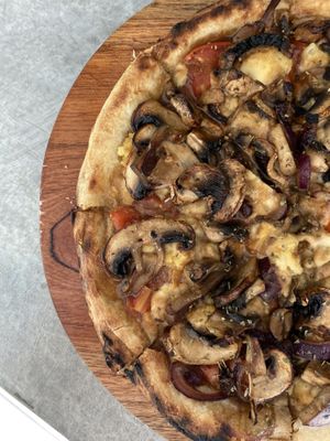   at Coral Vegan Pizza in Playa Del Carmen