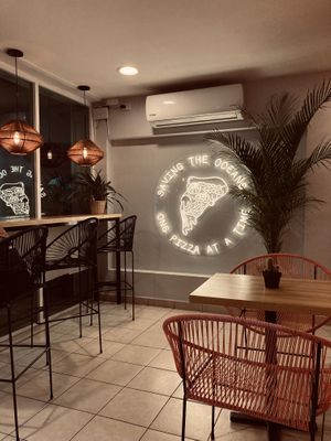   at Coral Vegan Pizza in Playa Del Carmen