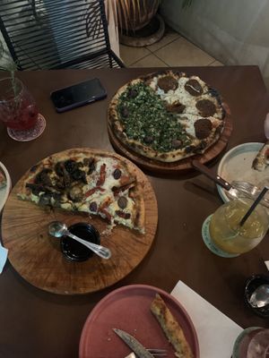   at Coral Vegan Pizza in Playa Del Carmen