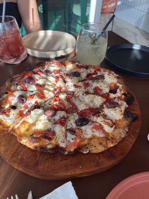   at Coral Vegan Pizza in Playa Del Carmen