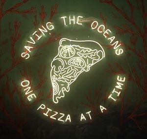 Right on. Coral Pizza is saving the oceans one pizza at a time. What's your excuse for not joining them in this revolution?  at Coral Vegan Pizza in Playa Del Carmen