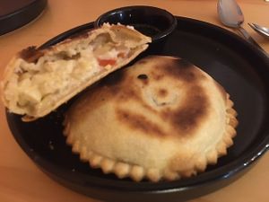 Corn Empanadas. at Coral Vegan Pizza in Playa Del Carmen